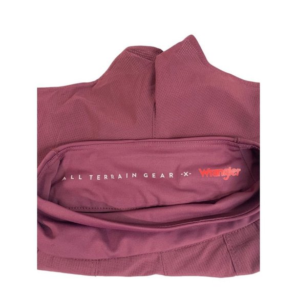 XS Wrangler All Terrain Gear Women's Shorts Pull On Pockets Merlot New - Picture 13 of 14